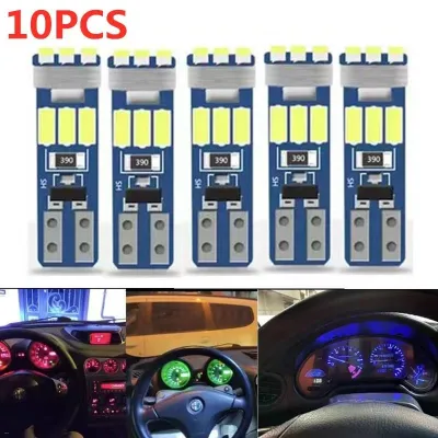 10pcs New T5 W3W W1.2W W2X2.6d LED Bulbs Canbus Car Board Instrument Panel Lamp Auto Dashboard Warming Indicator Wedge Light 12V