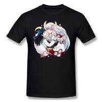 ที่มีคุณภาพดีภายใต้ดวงจันทร์เสื้อยืดสีขาว Inuyasha Kagome Sesshoumaru อะนิเมะพิมพ์เสื้อยืดฤดูร้อนเสื้อยืดขนาดใหญ่ประเดิม