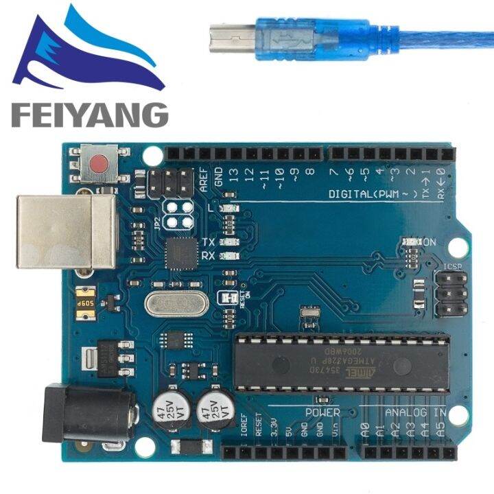 UNO R3 Atmel ATMEGA328P Compatible Board Plug and Play (No need ...