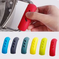 2PCS Silicone Anti-Scald Pot Handle Cover Non-Slip Pot Ear Clip Sleeves for Frying Cast Iron Skillet Pan Kitchen Tools