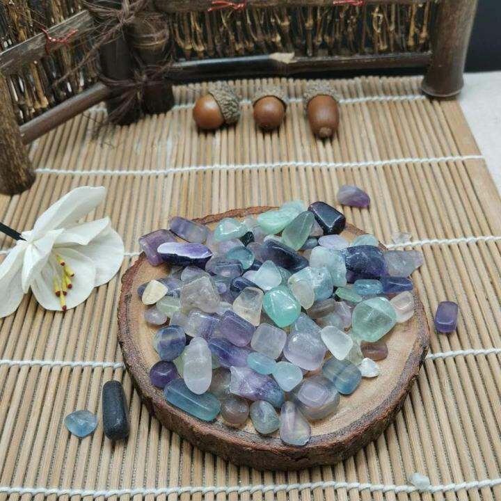 กรวดธรรมชาติคุณภาพ-fluorite-fluorite-คริสตัลหิน-purify-degaussing-หิน-rubble-aquarium-adorned-energy