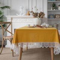 [Free ship] Qiyun tablecloth holiday lace plain washed rectangle