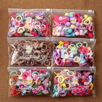 【CW】 10/20Pcs/Set New bowknot Hair Bands Bows Hairpin Barrettes Headwear Kids Cartoon Ponytail Holder Accessories