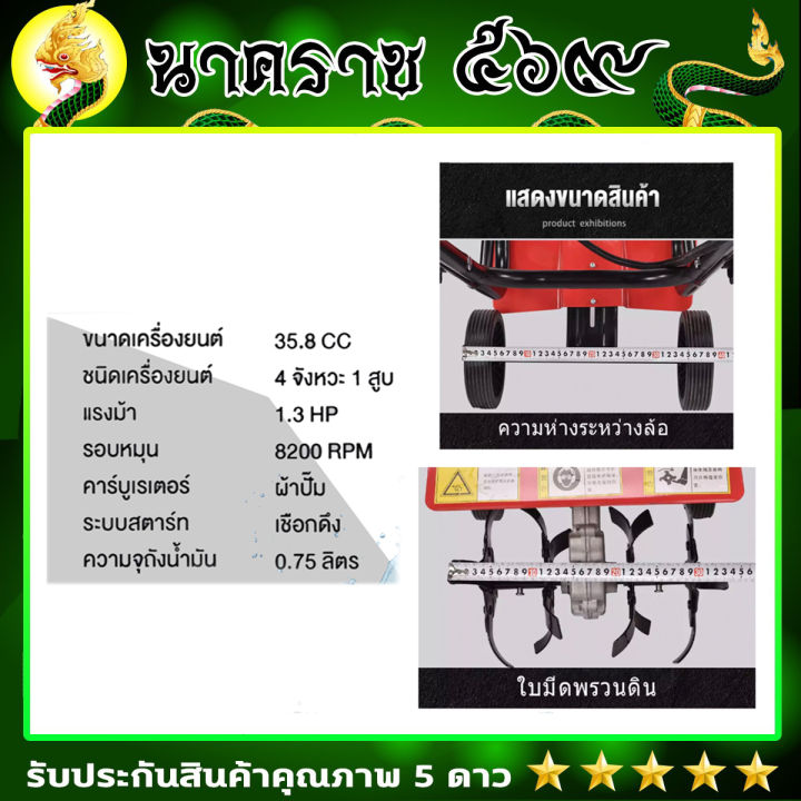 เครื่องพรวนดิน-4จังหวะ-พร้อมหัวพรวนดิน-2-แบบ-ยกร่องกับปรับหน้าดิน-หัวพรวนดินเเบบเเฉก