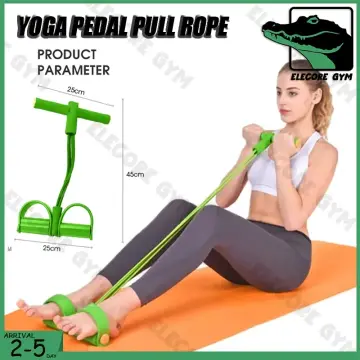Yoga Mat Set Pedal Tension Rope Pilate Ball Exercise Fitness Gym Workout