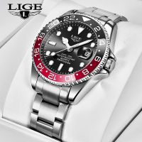 LIGE Military Mens Watch Stainless Steel Band Date Mens Business Male Watches Waterproof Luxuries Men Wrist Watches for Men