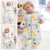 Baby Cotton Sleeping Bag Long Sleeve Split Legs Sleepsacks Newborn Warm Anti-kick Quilt Childrens Pajamas Sleeping Bags Bedding