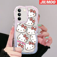 เคส JIUMOO สำหรับ Vivo V27 Pro 5G V27E 5G S16 Pro 5G S16E 5G เคสปลาดาวแพททริกน่ารักลายคลื่นเนื้อครีมกันกระแทกแบบใสนิ่มเคสมือถือโปร่งใสลายกล้องถ่ายรูปความคิดสร้างสรรค์ซิลิกาเจลฝาครอบป้องกัน