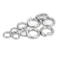 ☼♣✲ 2/50/100pcs 304 Stainless Steel Spring Split Lock Washer M1.6 M2 M2.5 M3 M4 M5 M6 M8 M10 M12 M16 M20 M24 Elastic Gaskets GB93 A2