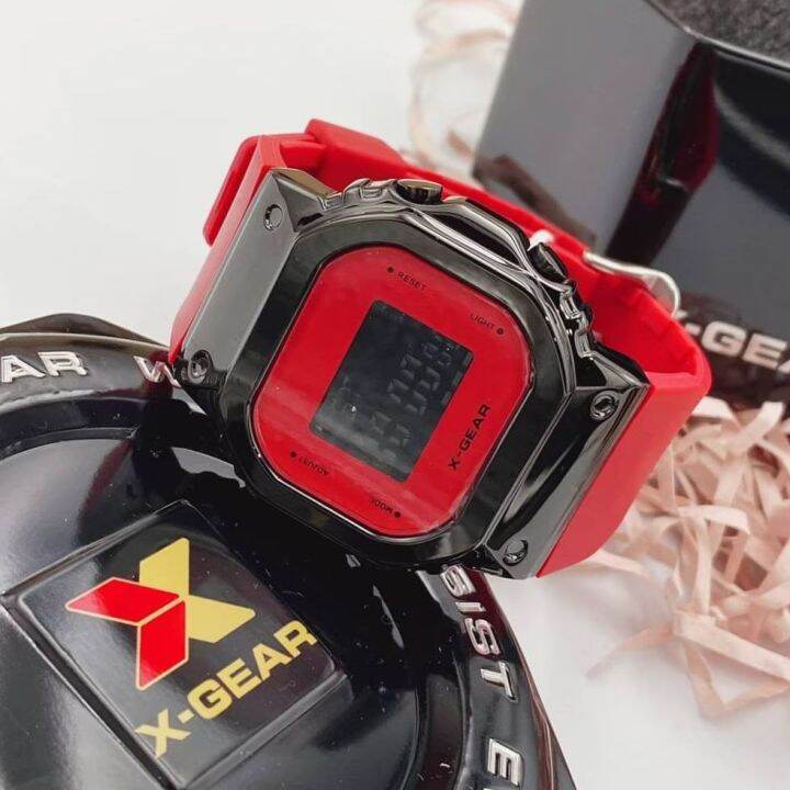 นาฬิกาข้อมือ XGEAR แบรนด์แท้ รุ่น หัวเหล็ก กันน้ำ ระบบดิจิตอล พร้อม