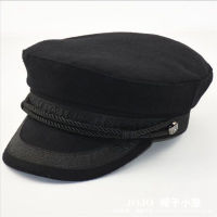 Large size navy cap small head flat hat felt army hat big bone men wool plus sizes military caps 52-55cm 55-57cm 58-60cm 60-63cm