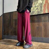 ℗﹊✗ Ice silk quick-drying assault pants mens summer American retro trendy brand outdoor loose stripe design drawstring casual trousers