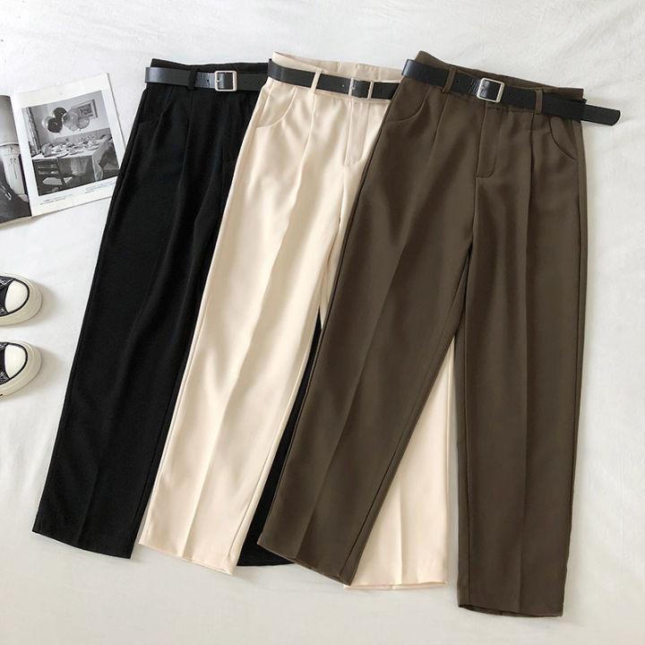 Hello Moderne Trouser for Women High Waist with Belt (Fit 33-37) 225-1 ...