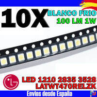 10x LED สำหรับ LG LATWT470RELZK 1210 2835 3528 1W 100LM แผงไฟสีขาวนวล