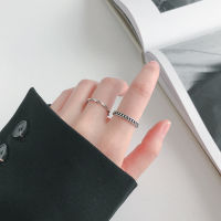 (พร้อมส่ง) แหวนเงินแท้ 92.5% ปรับขนาดได้ เครื่องประดับ เงิน แฟชั่่น ( Silver Ring 925 unisex )