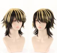 Anime Tokyo Revengers Hanemiya Kazutora Cosplay Wig Black Golden Wig Tokyo Manji Gang Captain Heat Hair Wigs