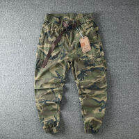 ฤดูร้อนบางสไตล์ R Camo กางเกงผู้ชายหลวม Harlan Overalls Casual Corset กางเกงยาว Pants