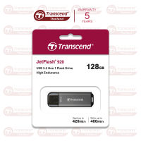 USB 3.2 Gen1 Flash Drive : JF920 :128GB, 256GB,512GB  High Endurance High Performance: (R max 420 MB/s : W max 400 MB/s) : Transcend : รับประกัน 5 ปี มีใบกำกับภาษี