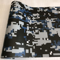 50x200300500cm Digital Film Vinyl Black Gray White Red Blue Camo Pixel Car Wrap Sticker with Air Bubble Free Release Adhesive