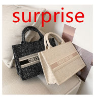 High-quality canvas big bag bag springsummer  new trendy handbag large-capacity female bag fashion shopping bag best gift