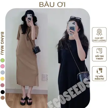 Big Size Quần Áo Nữ Mùa Hè Chất Béo Chị Một Màu Cotton Áo Phông Dáng Suông  Rộng Lớn Túi Quần Tay Lỡ Nhiều Kiểu Phối Đồ Lót Váy Dây Rút Áo 
