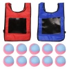 Dodgeball game set - 2pcs kids dodgeball tag sticky vests with 10 sport - ảnh sản phẩm 1