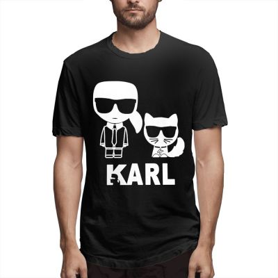 Karl Lagerfeld graphic cotton O-neck T-shirt for men