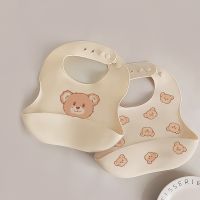 【DT】hot！ Cartoon Food Grade Baby Silicone Bib Super Soft Apron Feeding Dirty Saliva