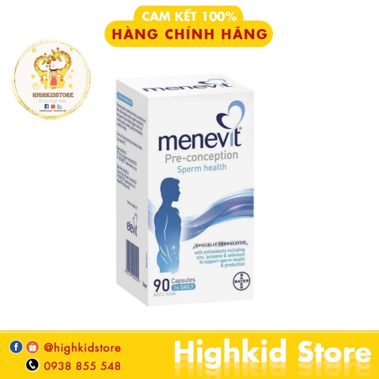 Menevit 90 viên giúp cải thiện và nâng cao chất lượng tinh trùng - ảnh sản phẩm 1