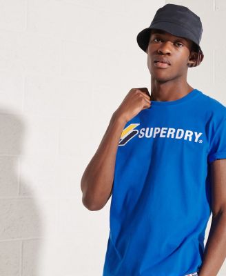 SUPERDRY SPORTSTYLE APPLIQUE T-SHIRT - เสื้อยืด สำหรับผู้ชาย สี Royal