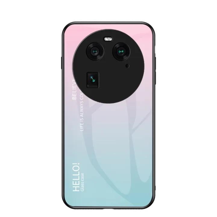 เคสกระจกเทมเปอร์ไล่ระดับสีสำหรับออปโป้ไฟนด์-x6-pro-x6pro-5g-ฝาครอบหลัง-findx6pro-findx6แบบแฟชั่นลำลองธุรกิจ