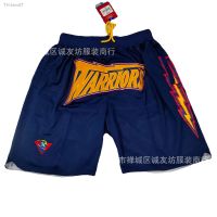 กางเกงบาสเก็ตบอล Warriors สีน้ำเงิน Juston Pocket Pants