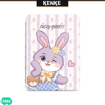 KENKE เคสไอแพดการ์ตูนกระต่ายน่ารักเคสอนิเมะไม่มีช่องใส่ดินสอสำหรับไอแพด 2022 M2 โปร 11 ไอแพด 10 เจน 2021 air 3 Pro 10.5 ไอแพด 7 8 9 เจน 2020 ipad air 4 แอร์ 5 ipad gen 5 6 air1 air2 mini 6 มินิ 5 มินิ 1 2 3 case เคสสมาร์ทเคสซิลิโคนนิ่มป้องกันการตก