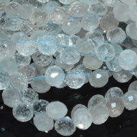 Natural No Treatment Topaz Faceted Onion Beads Small Suncatcher Beads 5.5mmx5.5mm, 60 Beads Lot