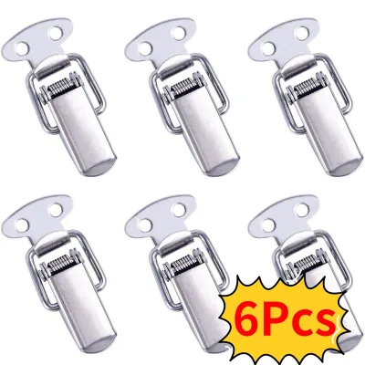 6PCS Toggle Latches Spring Loaded Clamp Clip Case Box Latch Catch Toggle Tension Lock Lever Clasp Closures Crate Lock Snap Lock
