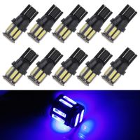 IFixedShop 10ชิ้น DC12V T10/0.96W/0.08A ไฟรถยนต์เคลียร์10LEDs SMD-7020โคมไฟลูกปัด