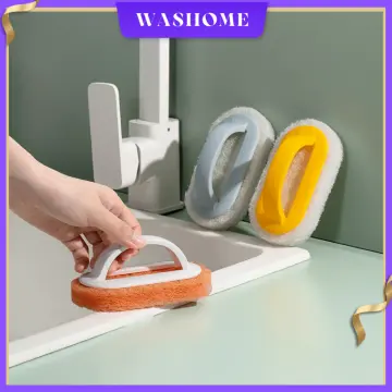 1pc Handheld Bathtub Scrubber, Bathtub Sponge Brush, Kitchen