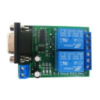 สำหรับ Pc Plc Motor Led Ptz Dc 12V 24V โมดูลรีเลย์ Uart 2ch Db9 Rs232บอร์ดพอร์ตสวิตช์แบบอนุกรม