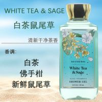 Fresh BBW White Tea Sage Fragrance Refreshing Body Shower Gel 295ml American Bath Body Works