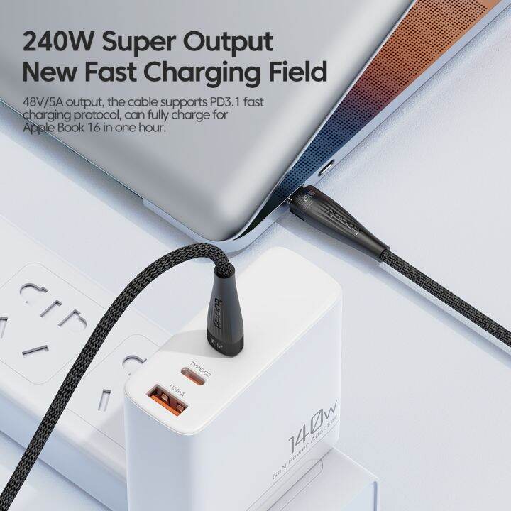 สายชาร์จ-toocki-ชนิด-c-ไปยัง-usb-c-240w-สายชาร์จ-pd-3-1-type-c-สำหรับ-macbook-xiaomi-huawei-ข้อมูล-usb-c-ชาร์จ-cabo