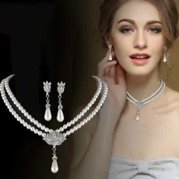 Pearl Choker Necklace Set Best Price in Singapore Jan 2024