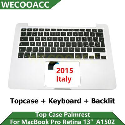 Original Italy Topcase Keyboard Backlight For Macbook Pro Retina 13 quot; A1502 Top Case Palmrest 2015 Years