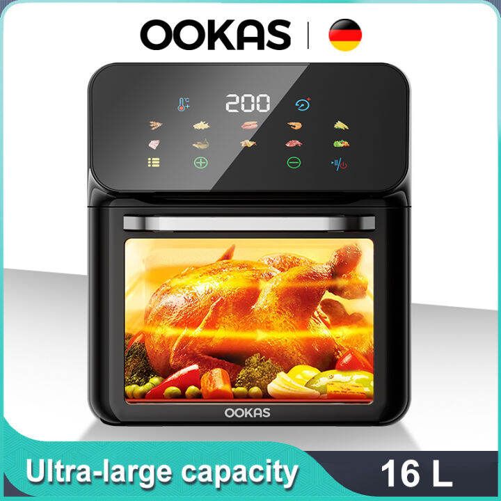 OOKAS 16L Large window series air fryer ,digital touch air fryer
