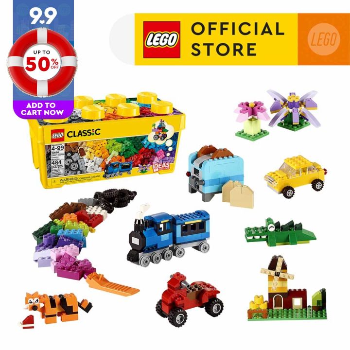 LEGO Classic 10696 Medium Creative Brick Box (484 Pieces) Bricks for ...