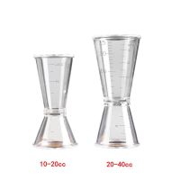 【LZ】✸♣▦  10/20ml ou 20/40ml cocktail shaker copo de medição barra de cozinha ferramenta escala copo bebida álcool copo de medição cozinha gadget