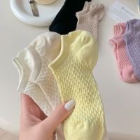 Woman Sock Slippers Summer 2023 New Candy Color Casual Anti-slip Invisible Socks Female Breathable Cotton Colorful Ankle Socks Socks Tights