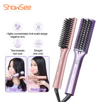 Xiaomi ShowSee หวีไฟฟ้าผมตรง Straightening Hair Comb เครื่องหวีผมตรง ไม่ทำร้ายผม แปรงหวีไฟฟ้า ปรับได้ 4 ระดับ หมุนได้360