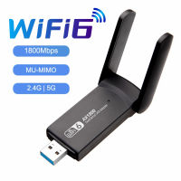 AX1800 WiFi 6 USB Adapter Dual Band 2.4G5GHz Wireless Wi-Fi Dongle การ์ดเครือข่าย USB 3.0อะแดปเตอร์ WiFi6สำหรับ Windows 71011