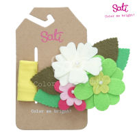 SATI-ผ้าคาดผม-LRR. MIX FLOWER YELLOW HEADBAND-HB042