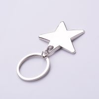 【DT】1 piece star keychain keyring Zinc Alloy Star Shaped Keychains Metal Keyrings Five Pointed Star Shaped key chain hot